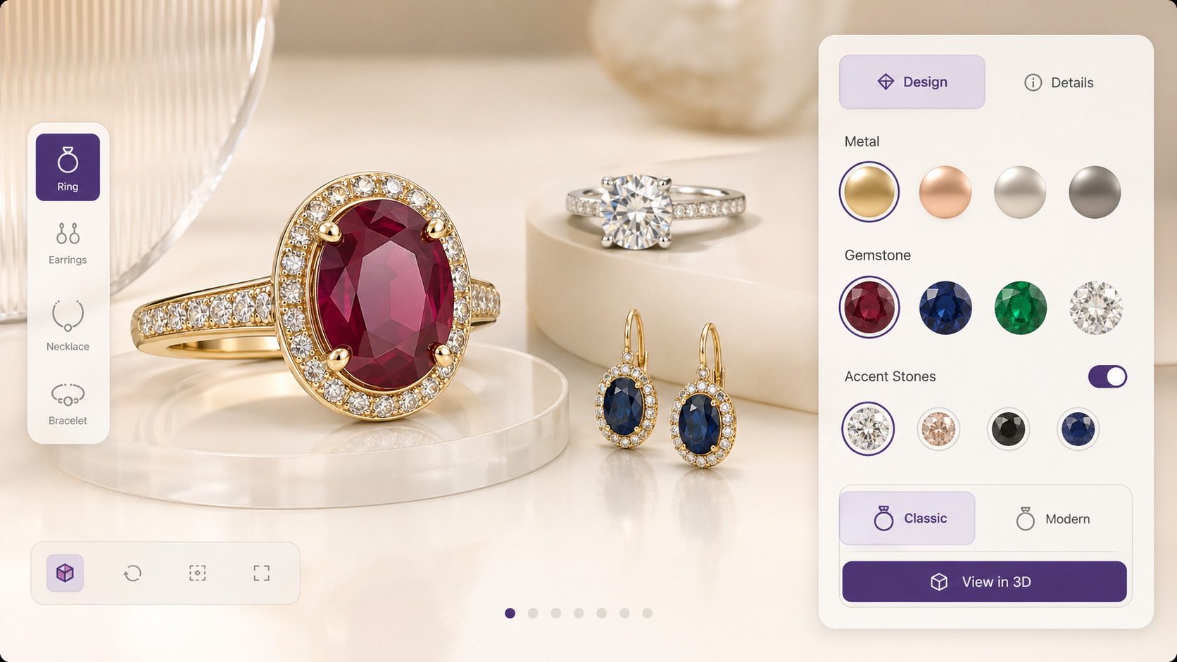 Jewellery Designer — Interactive 3D Configurator · Mr. BT Studio